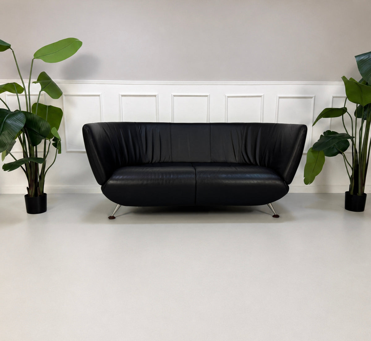 Gebraucht: De Sede DS 102 Zweisitzer Sofa Leder DeSede Schwarz Schweiz Couch