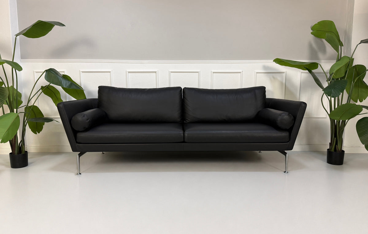 Pre-owned: Vitra Suita Three-seater Sofa Leather Black