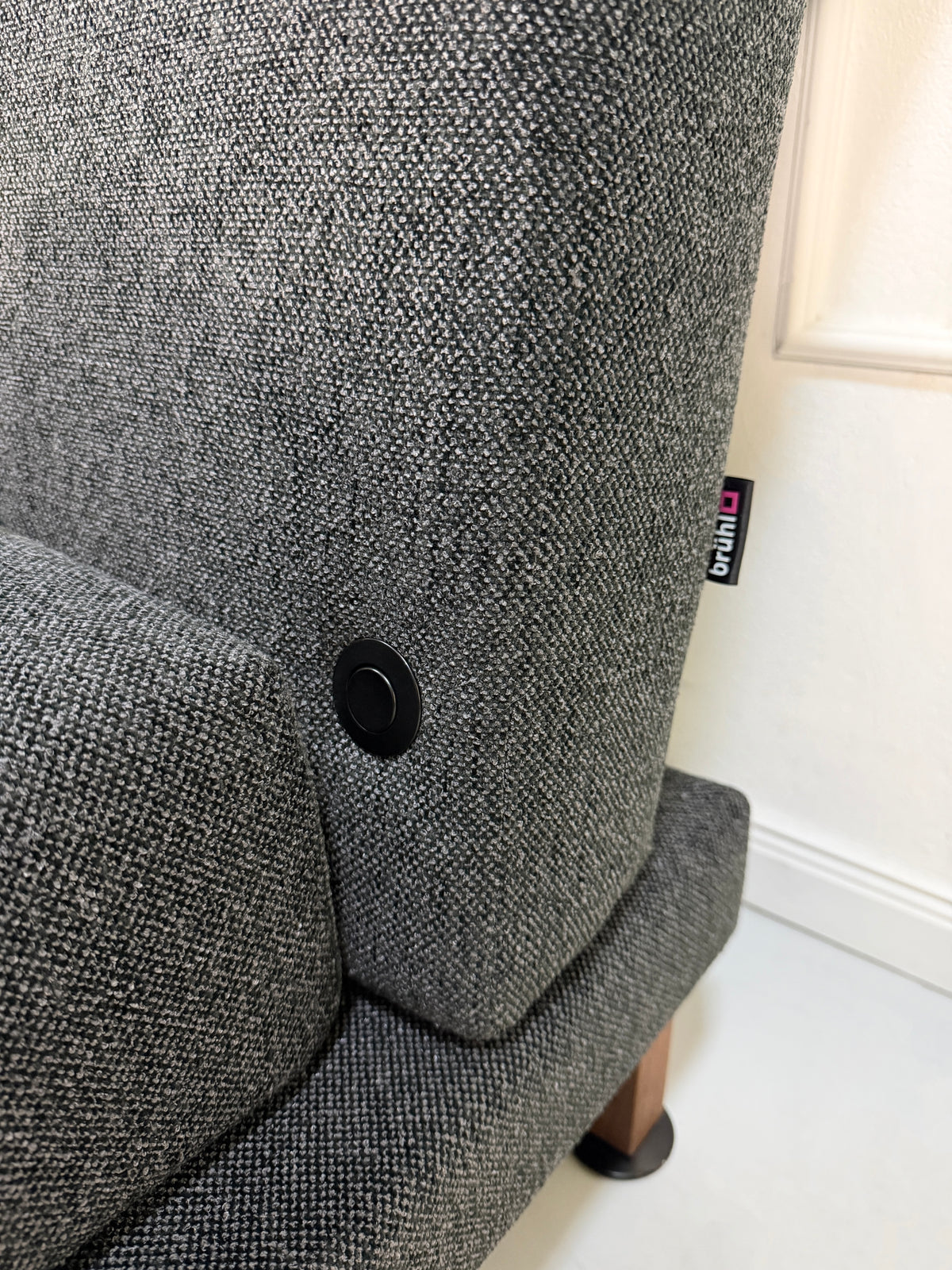 Brühl Moule Stoff Grau Sessel Chair Ausstellungsstück – Ansicht 7
