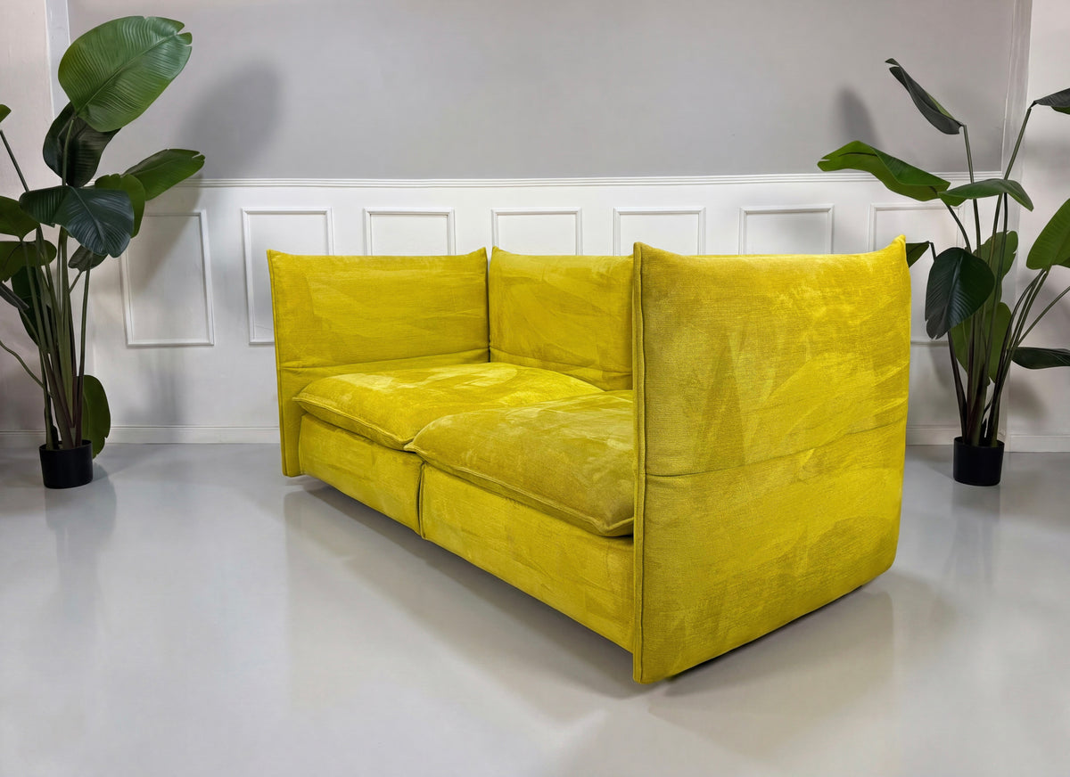 Vitra Mariposa Gelb Designer Sofa 2,5 Sitzer Couch – Ansicht 4