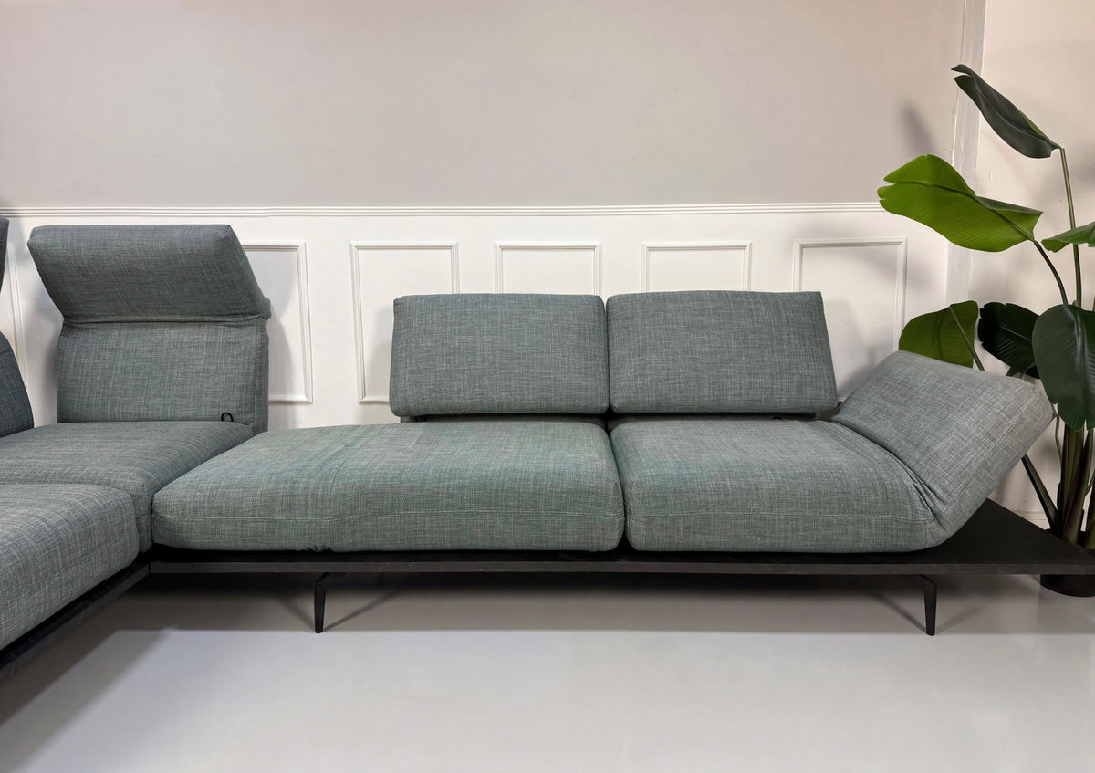 Rolf Benz Aura Ecksofa Blau Grau Stoff Couch – Ansicht 10