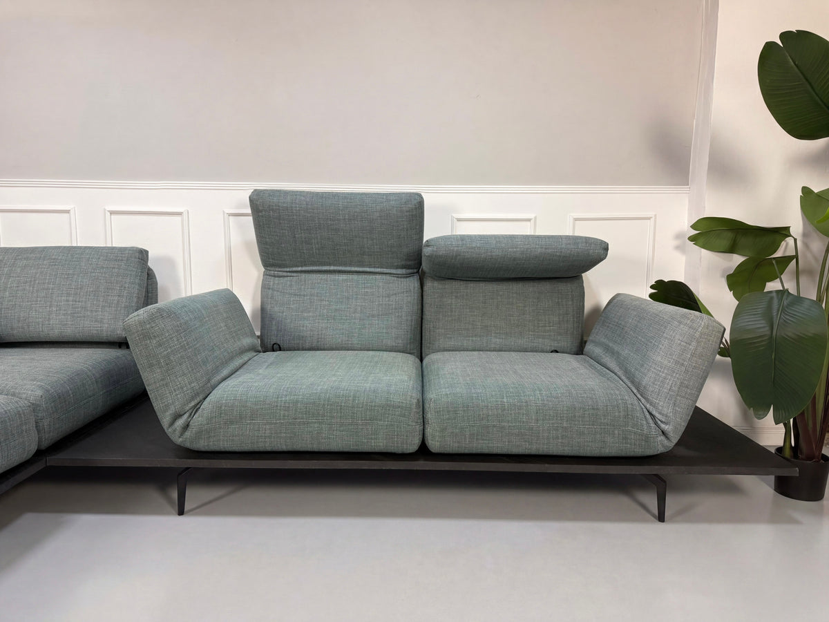 Rolf Benz Aura Ecksofa Blau Grau Stoff Couch – Ansicht 9