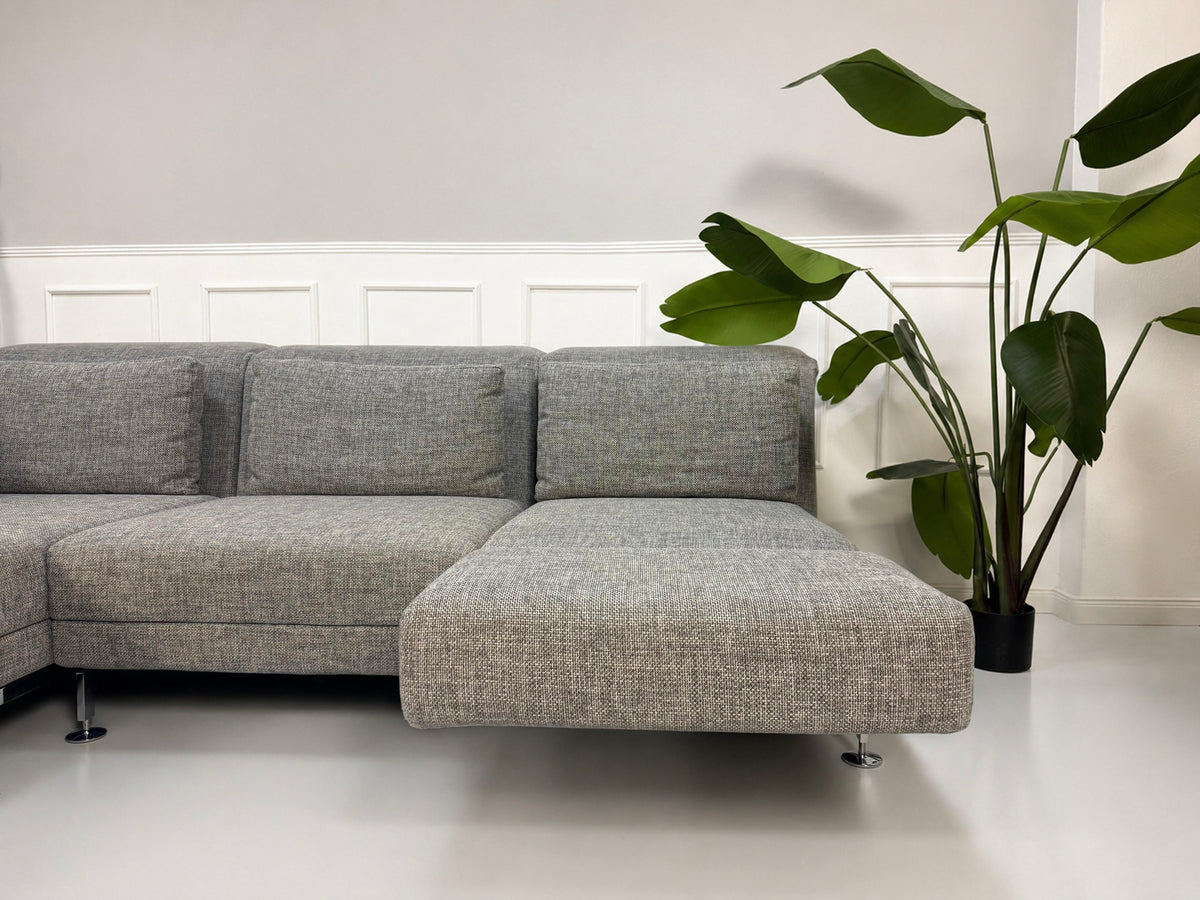 Brühl Moule Ecksofa Stoff Sofa Grau Relaxfunktion – Ansicht 2