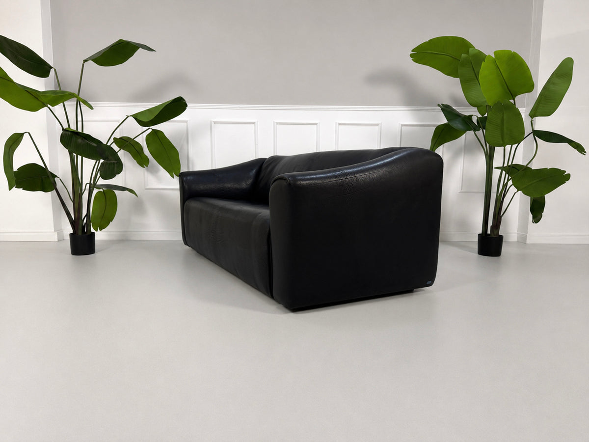 De Sede DS 47 Dreisitzer Sofa Leder DeSede Schwarz – Ansicht 2