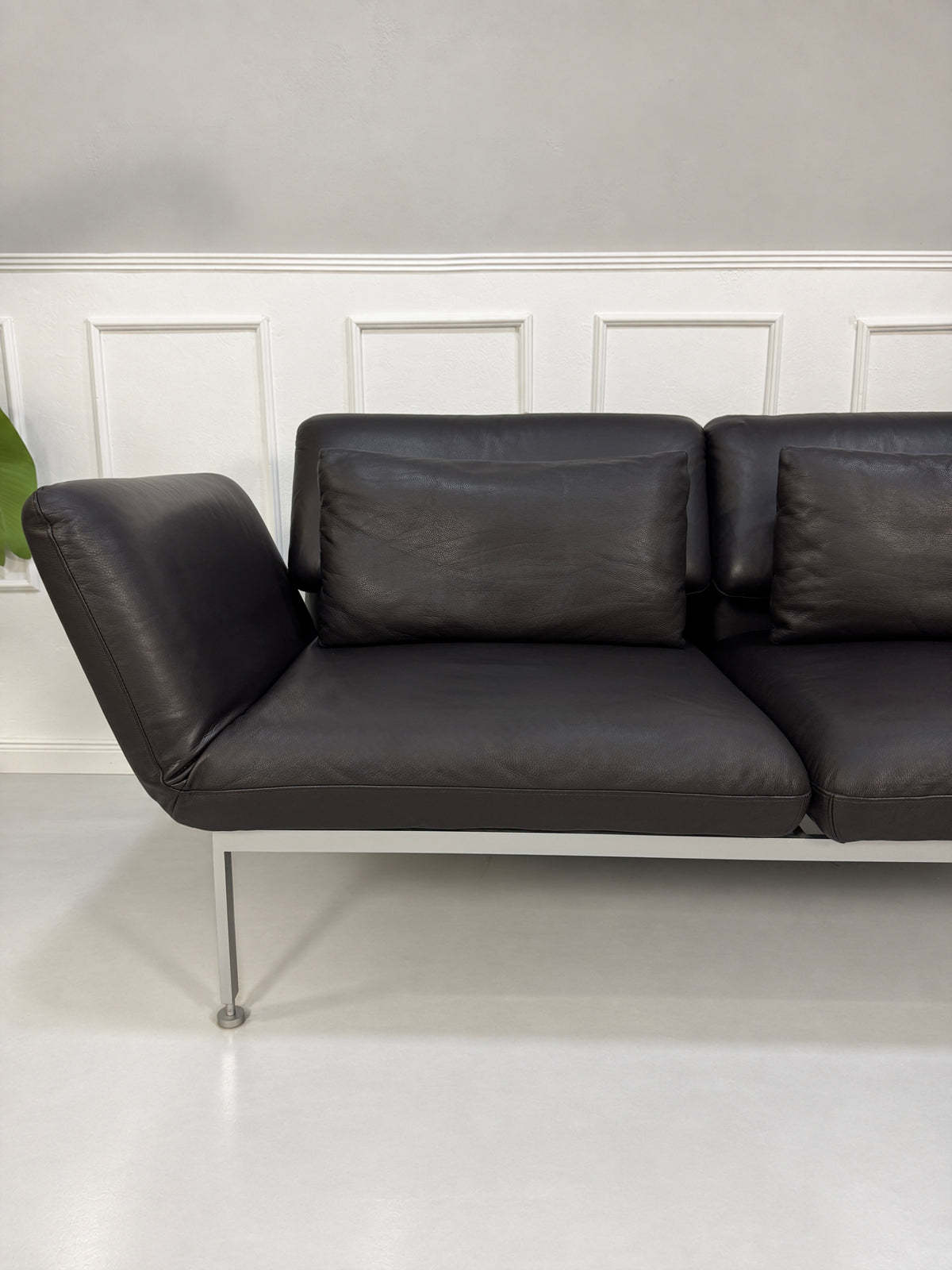 Brühl Roro Medium Sofa Zweisitzer Leder Braun – Ansicht 4