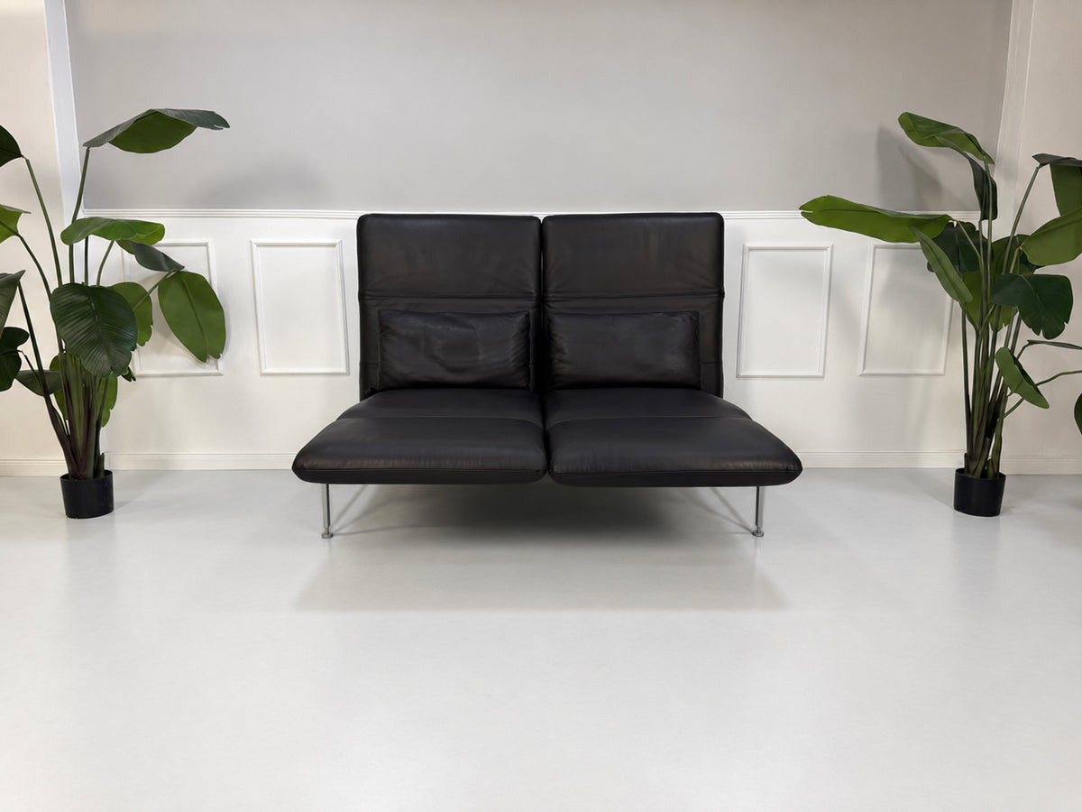 Brühl Roro Medium Sofa Zweisitzer Leder Braun – Ansicht 6