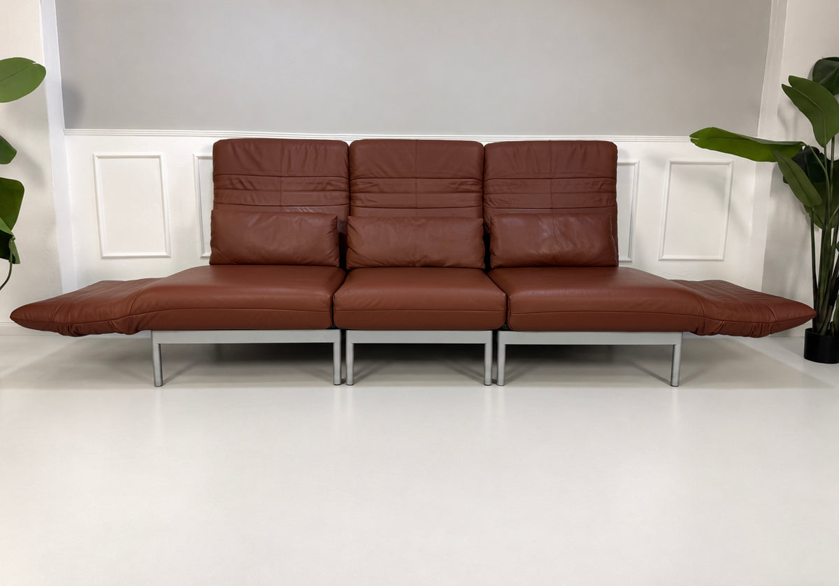 Rolf Benz Plura 380 Dreisitzer Sofa Leder Braun – Ansicht 6
