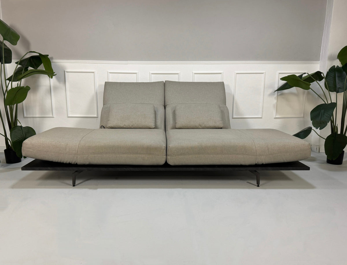 Rolf Benz Aura Zweisitzer Sofa Beige Stoff Couch Relaxfunktion – Ansicht 3