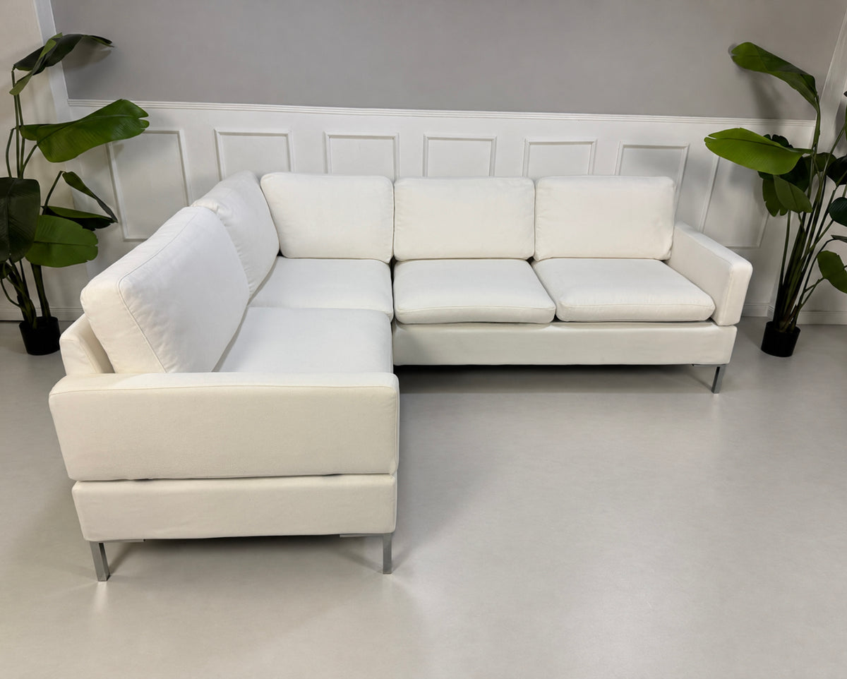 Brühl Alba Ecksofa Stoff Weiß – Ansicht 2