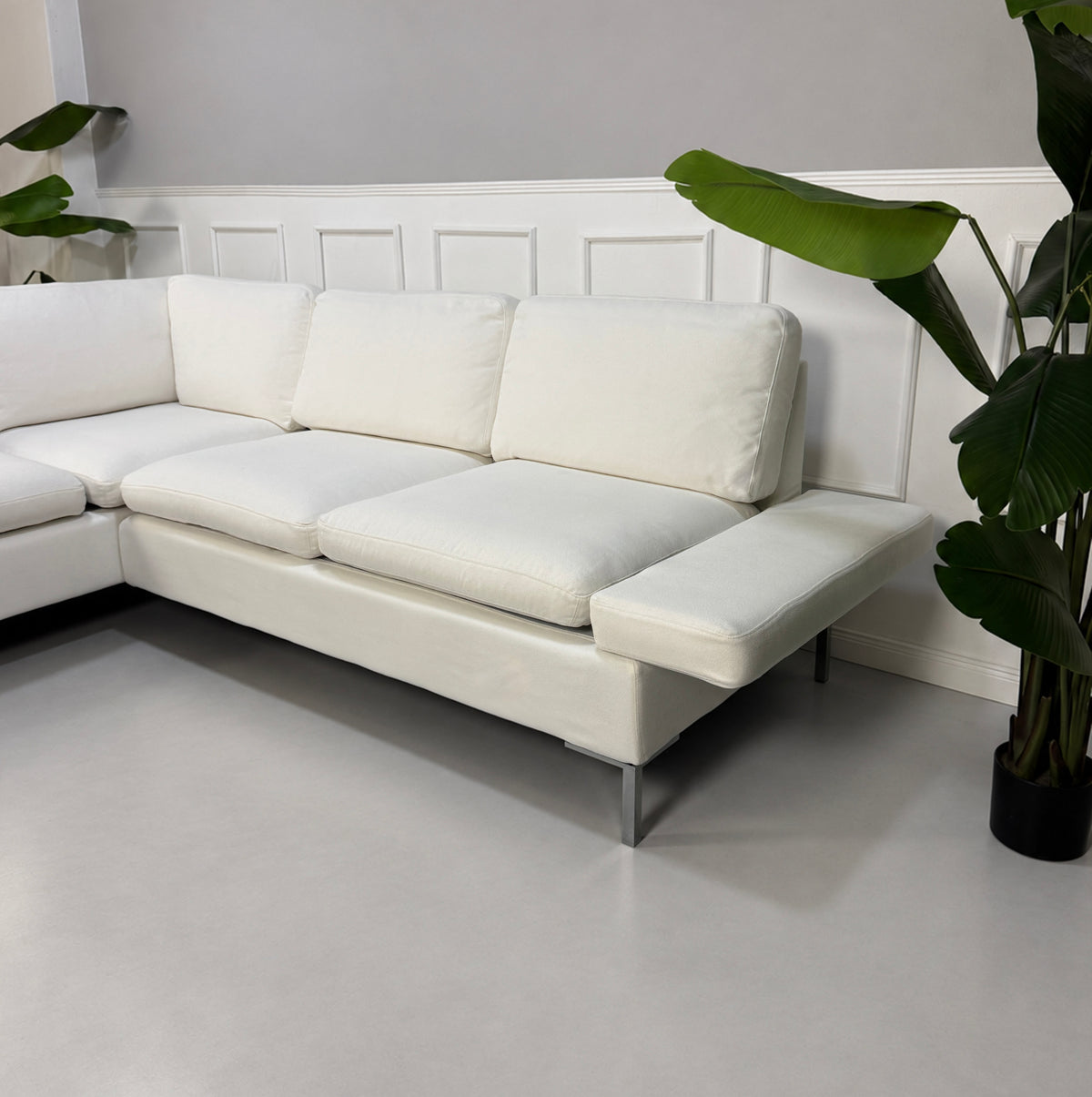 Brühl Alba Ecksofa Stoff Weiß – Ansicht 4