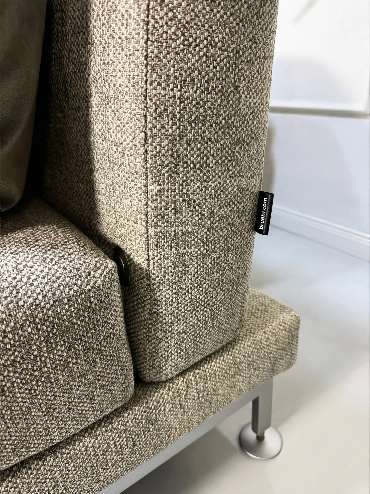 Brühl Moule Ecksofa Stoff Sofa Grau Couch Schlaffunktion – Ansicht 4