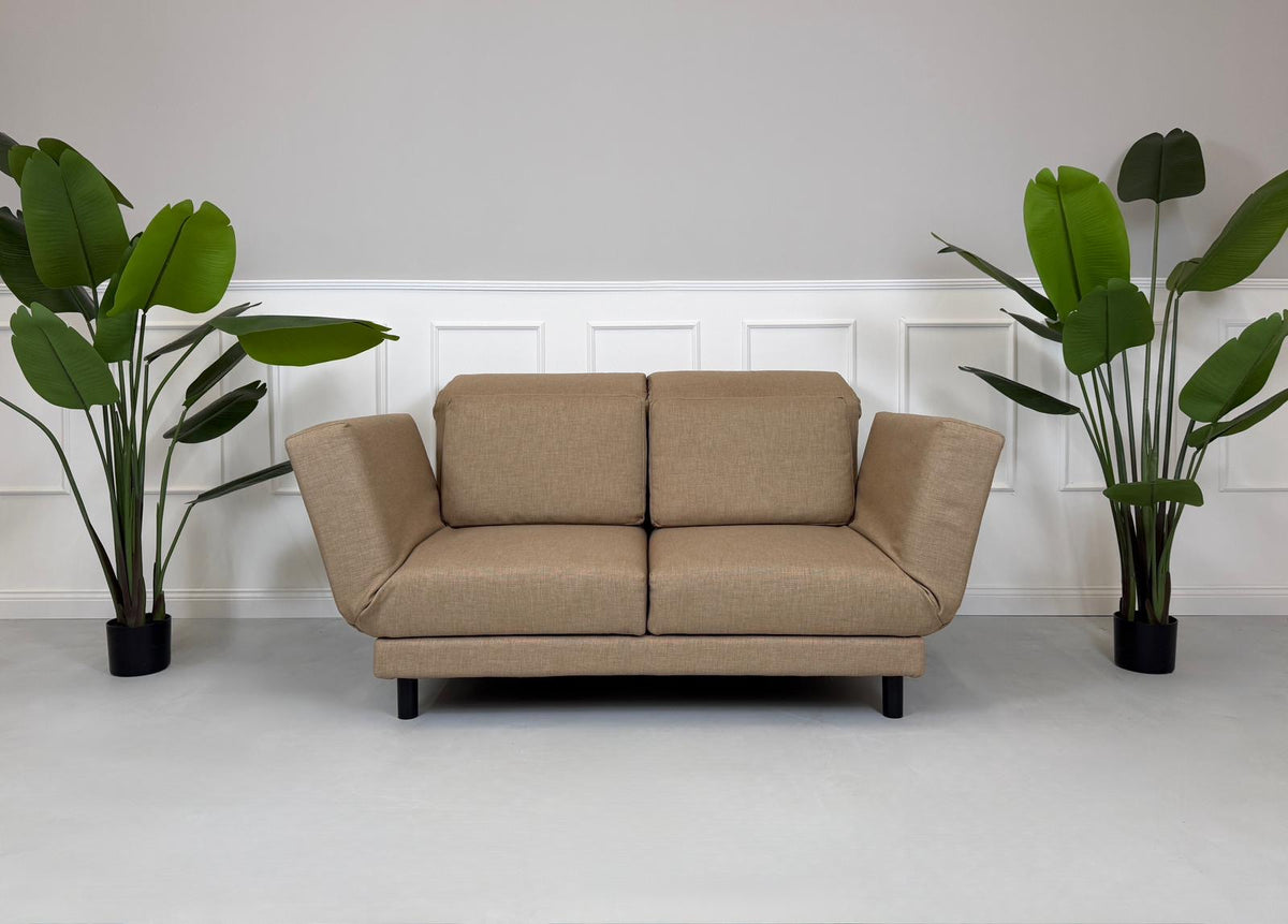 Brühl Moule Small Zweisitzer Sofa Stoff Beige – Ansicht 1