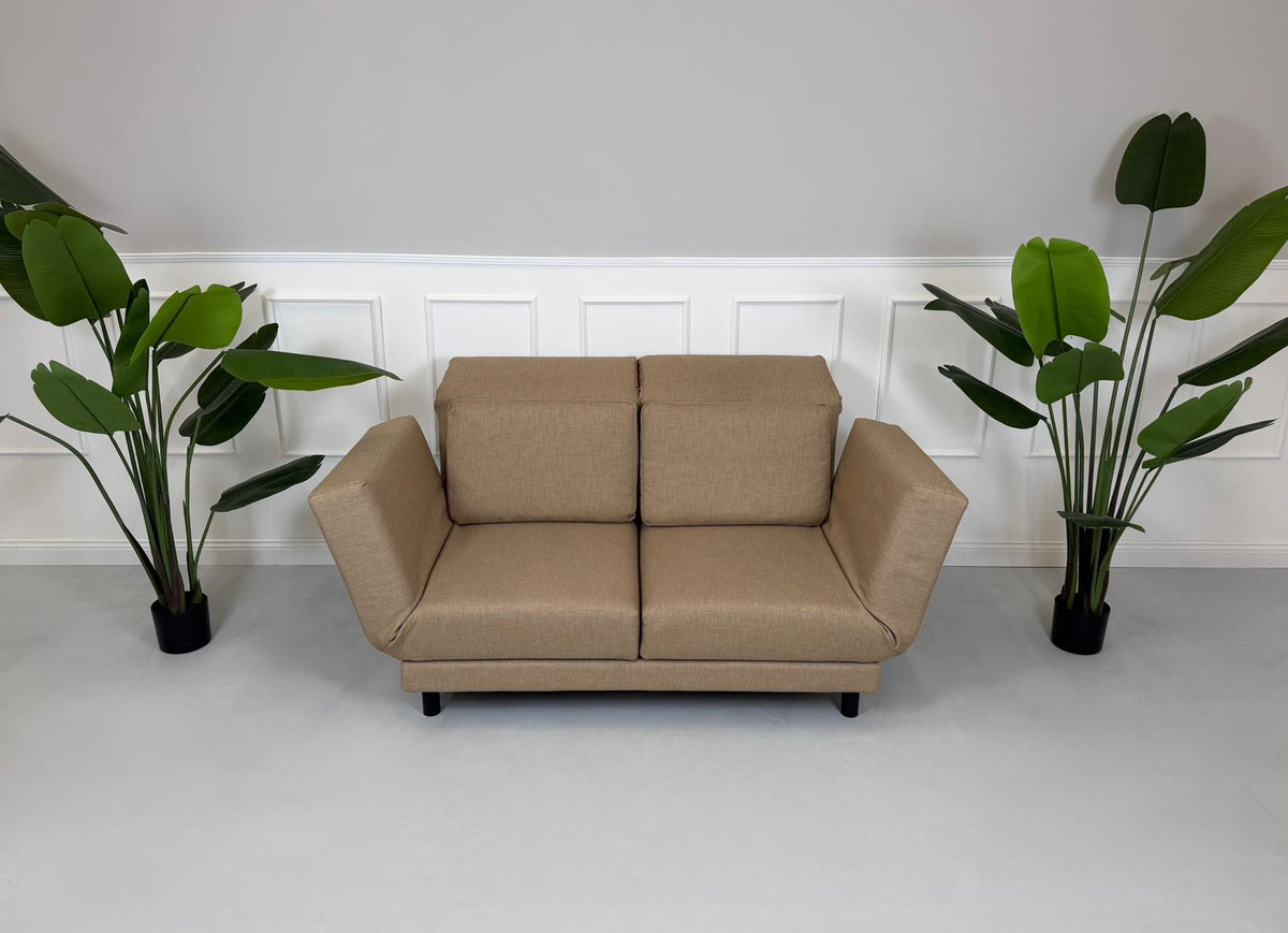 Brühl Moule Small Zweisitzer Sofa Stoff Beige – Ansicht 2