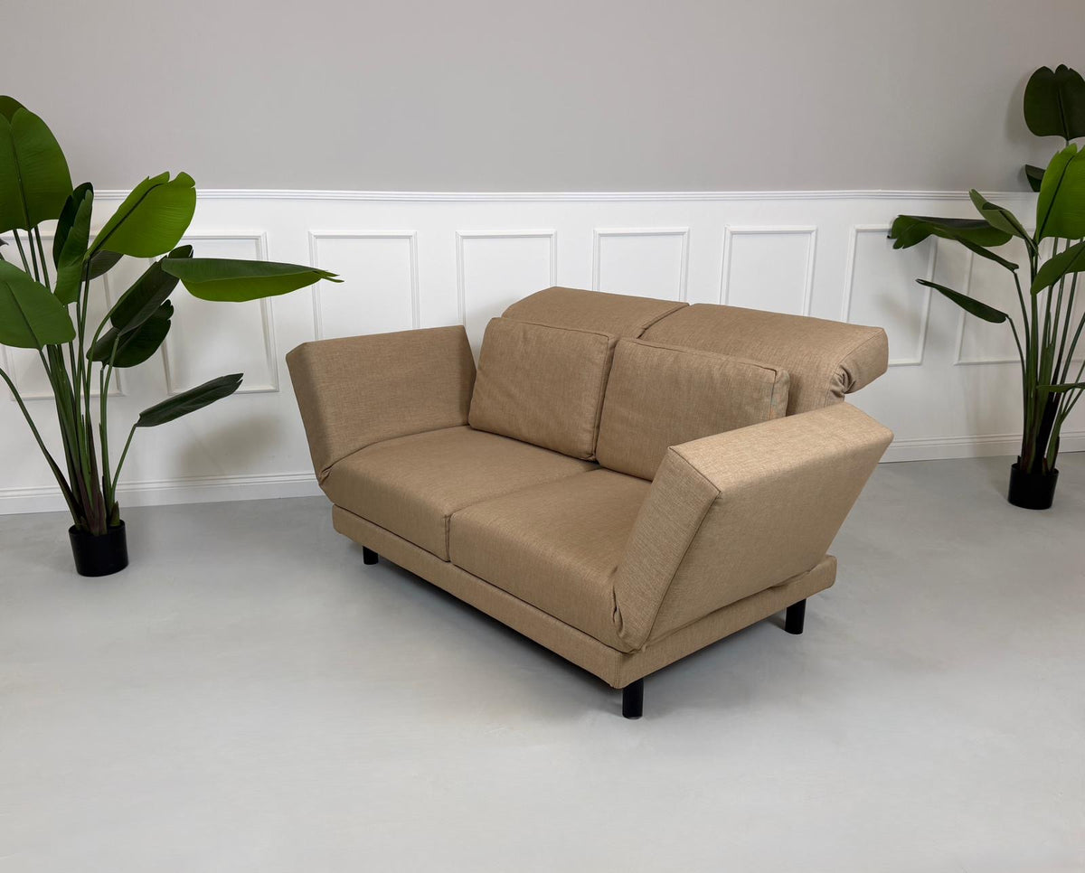 Brühl Moule Small Zweisitzer Sofa Stoff Beige – Ansicht 3