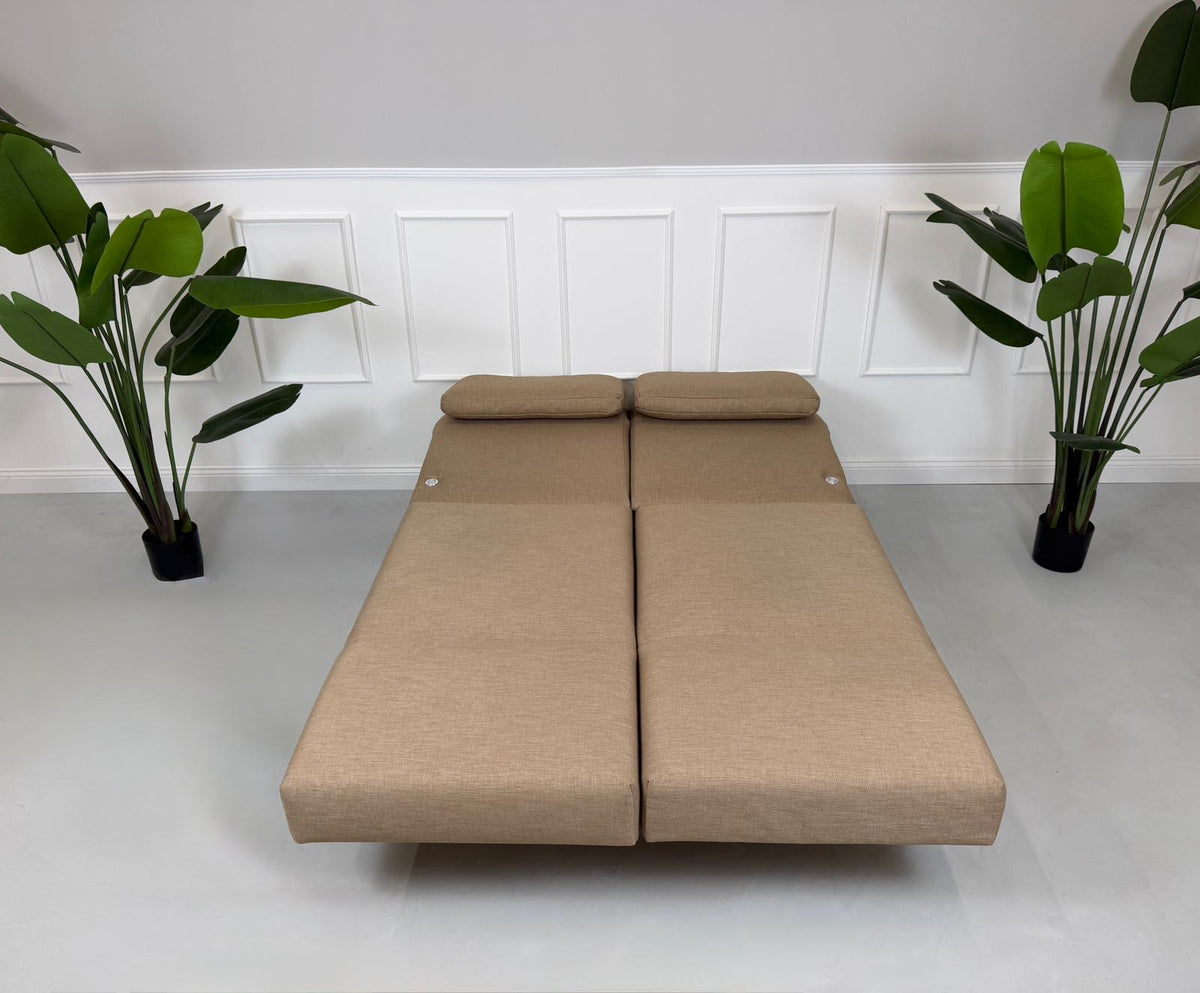 Brühl Moule Small Zweisitzer Sofa Stoff Beige – Ansicht 5