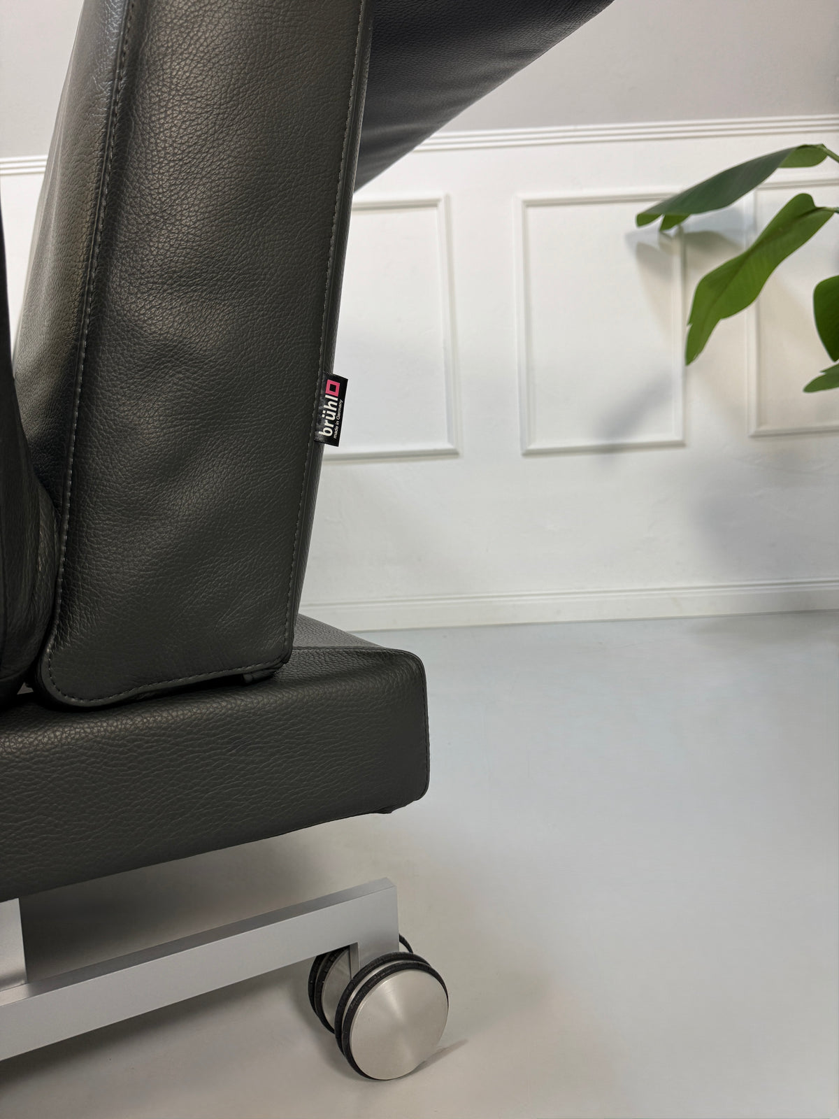 Brühl Moule Zweisitzer Sofa Leder Grau Schlaffunktion Multifunktional – Ansicht 8