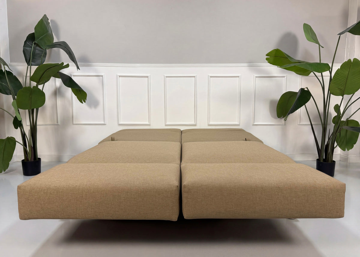 Brühl Moule Zweisitzer Sofa Beige Sand Schlafsofa Designer Couch – Ansicht 2
