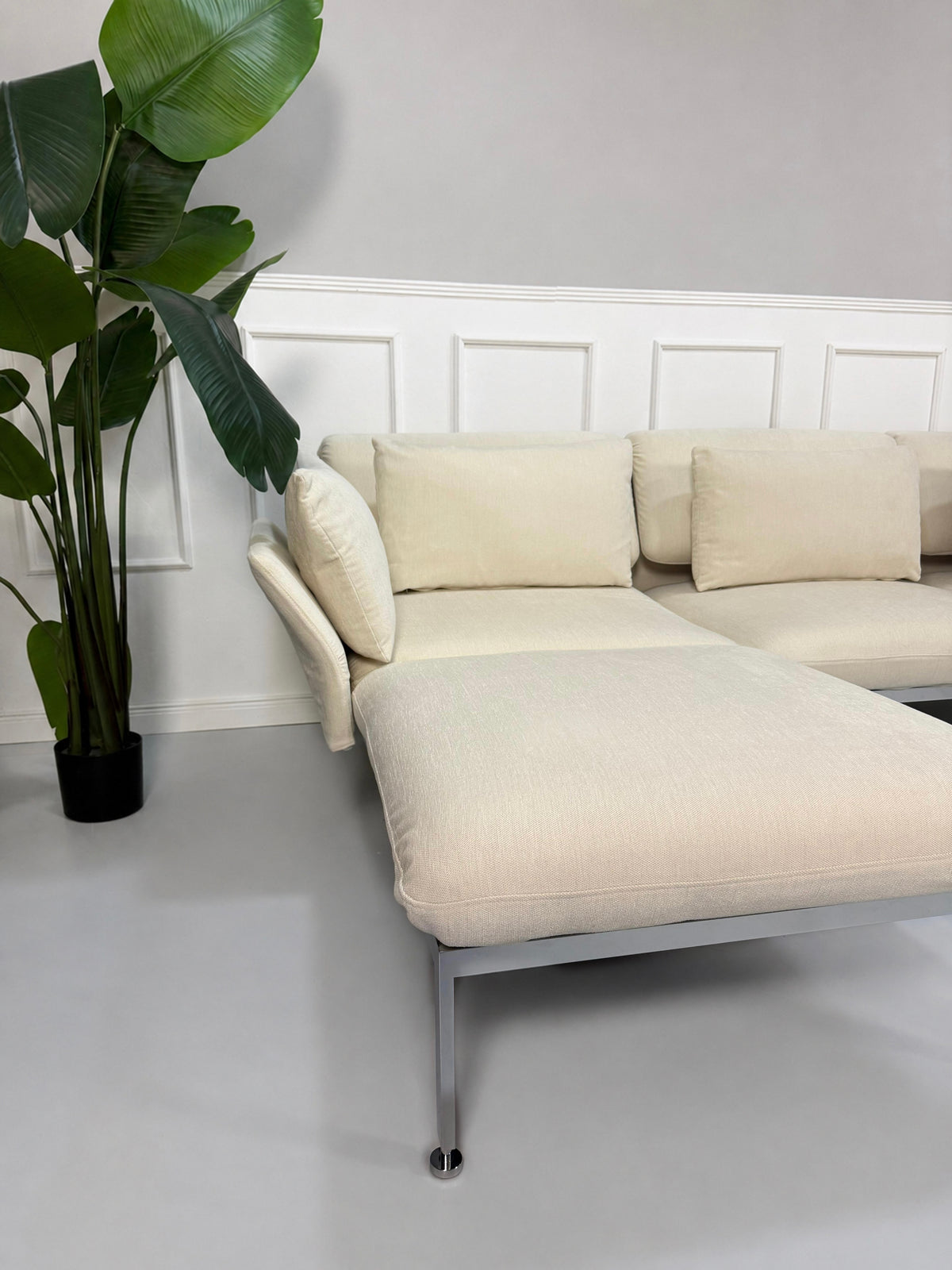 Brühl Roro Sofa Stoff Beige Garnitur Schlafsofa Ecksofa – Ansicht 3