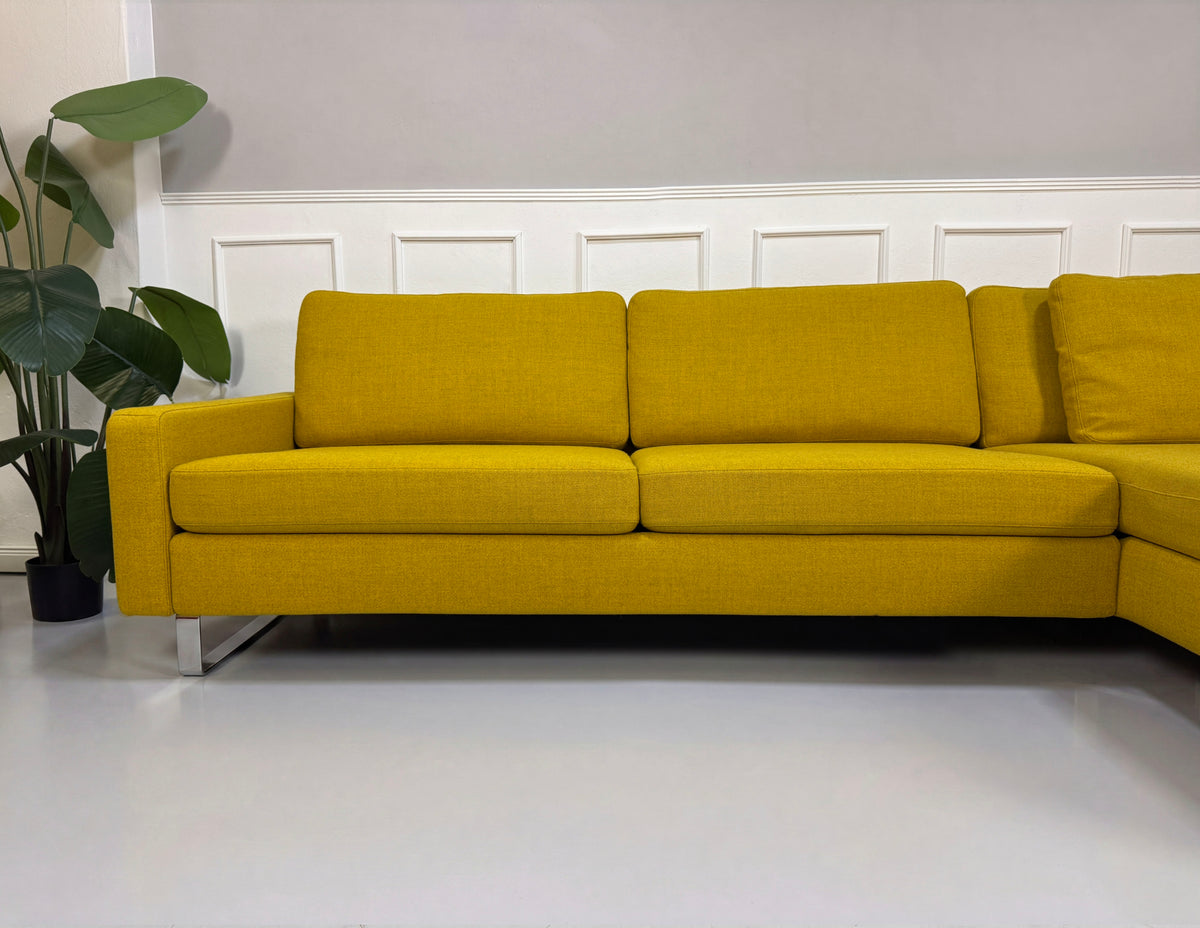 COR Conseta Stoff Ecksofa Gelb Ausstellungsstück – Ansicht 4