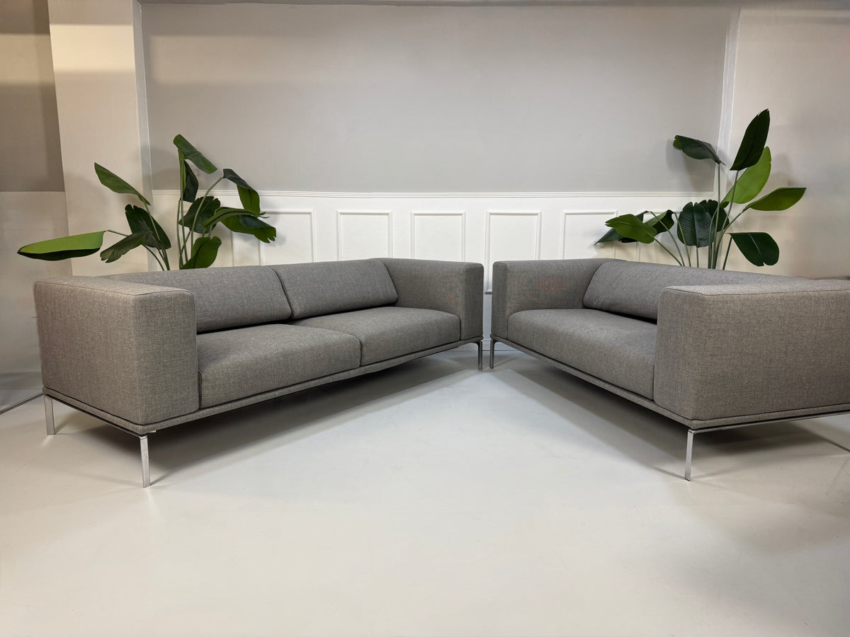 Cassina Moov Designer Zweisitzer Sofa Couch Grau – Ansicht 6