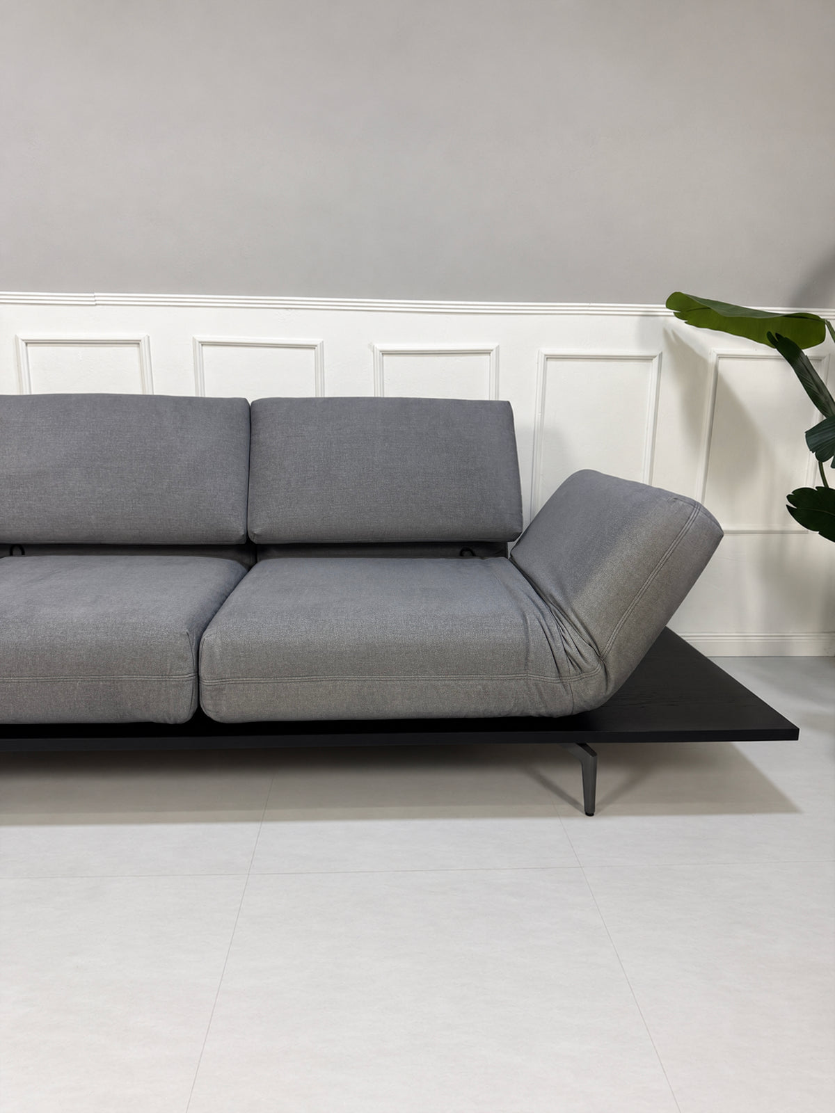 Rolf Benz Aura Zweisitzer Sofa Stoff Grau Blau – Ansicht 4