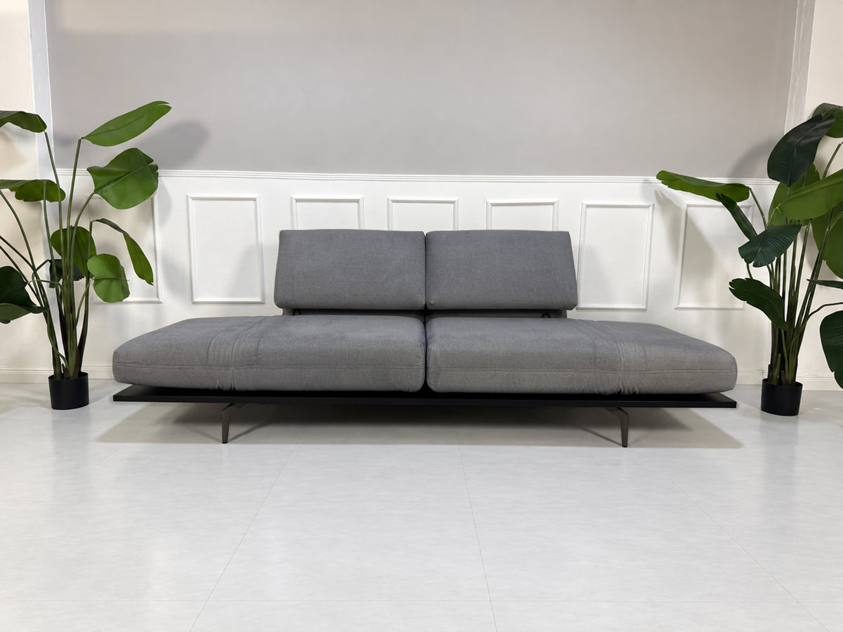 Rolf Benz Aura Zweisitzer Sofa Stoff Grau Blau – Ansicht 5