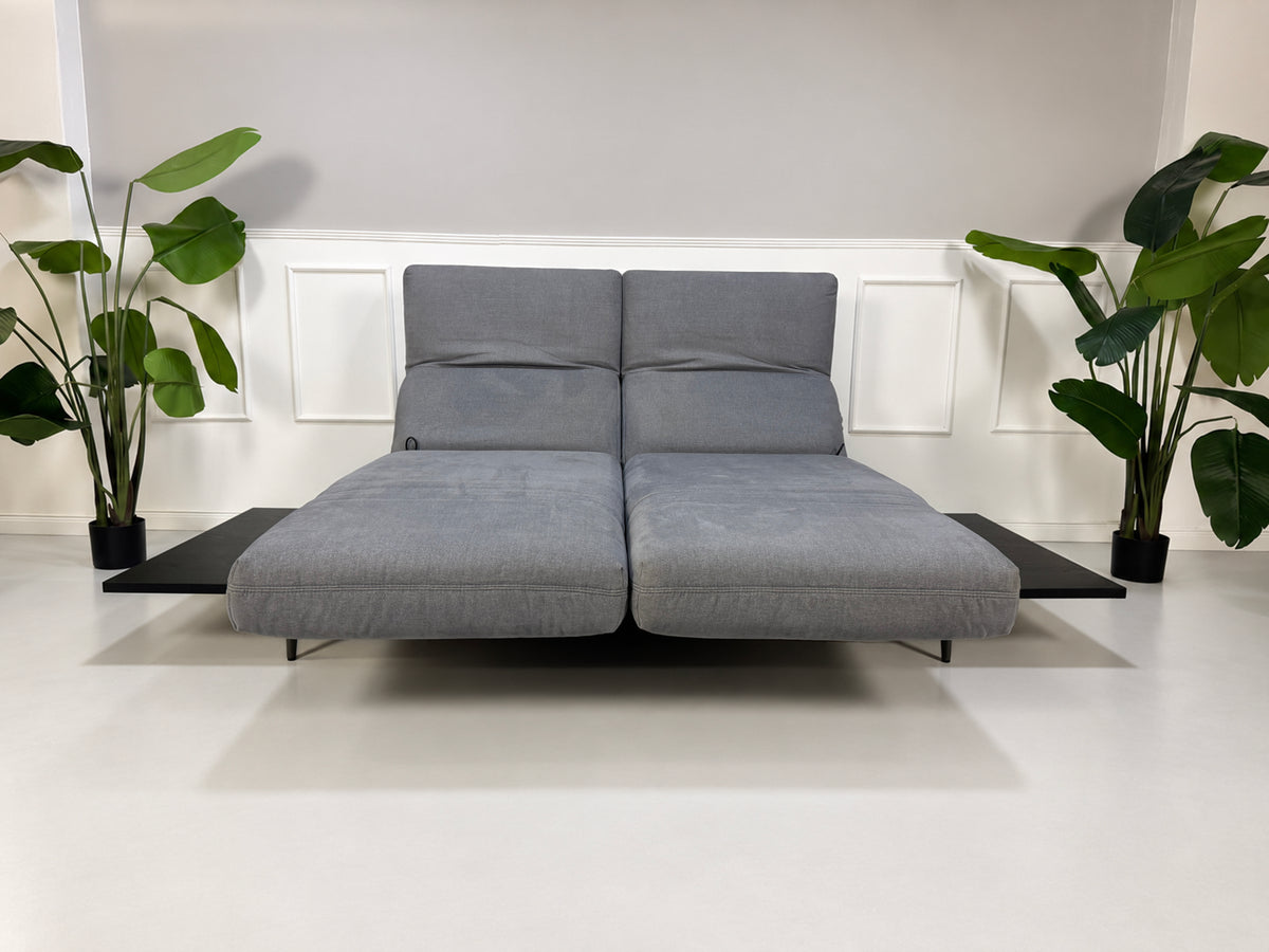 Rolf Benz Aura Zweisitzer Sofa Stoff Grau Blau – Ansicht 7