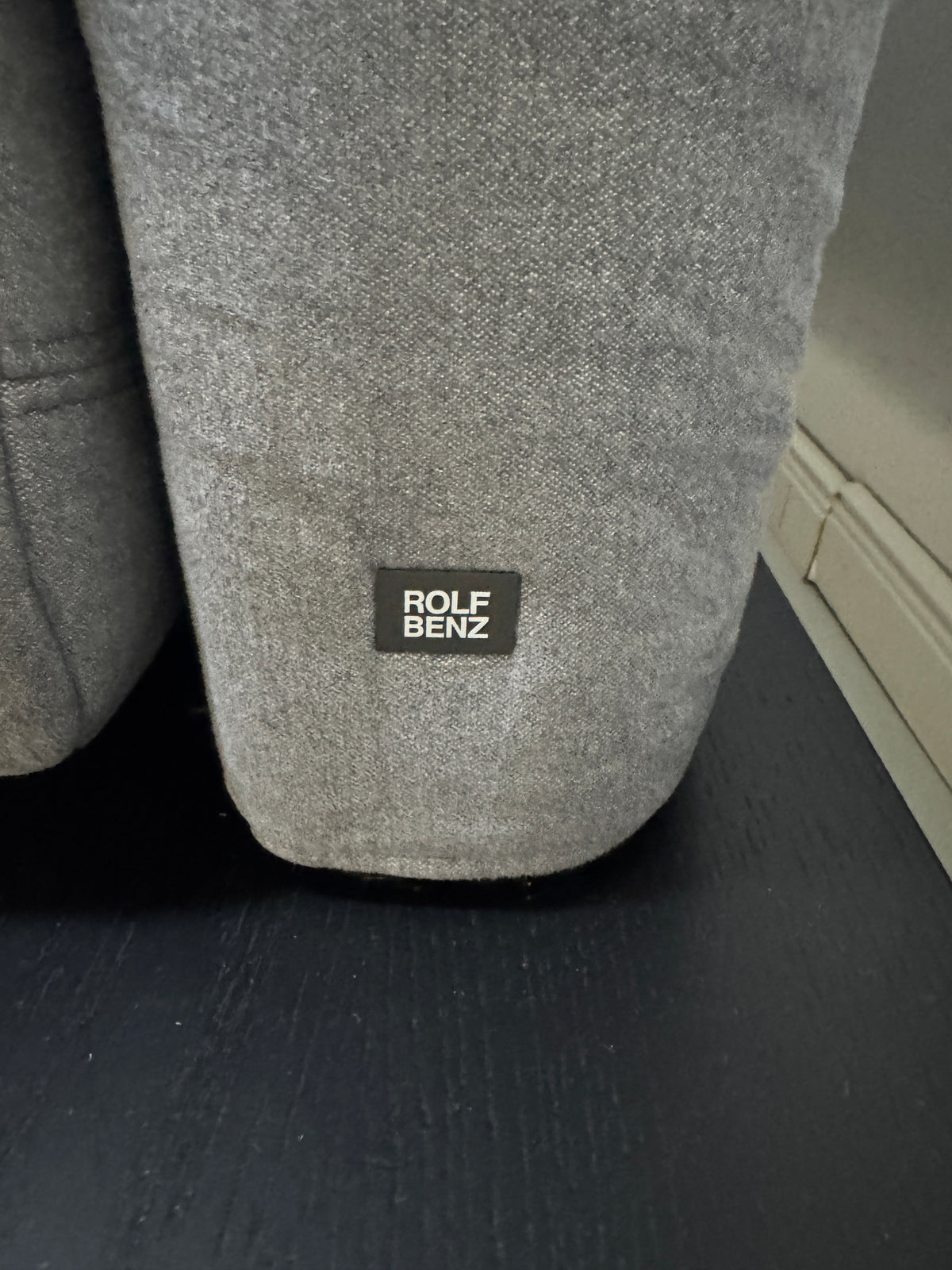 Rolf Benz Aura Zweisitzer Sofa Stoff Grau Blau – Ansicht 9