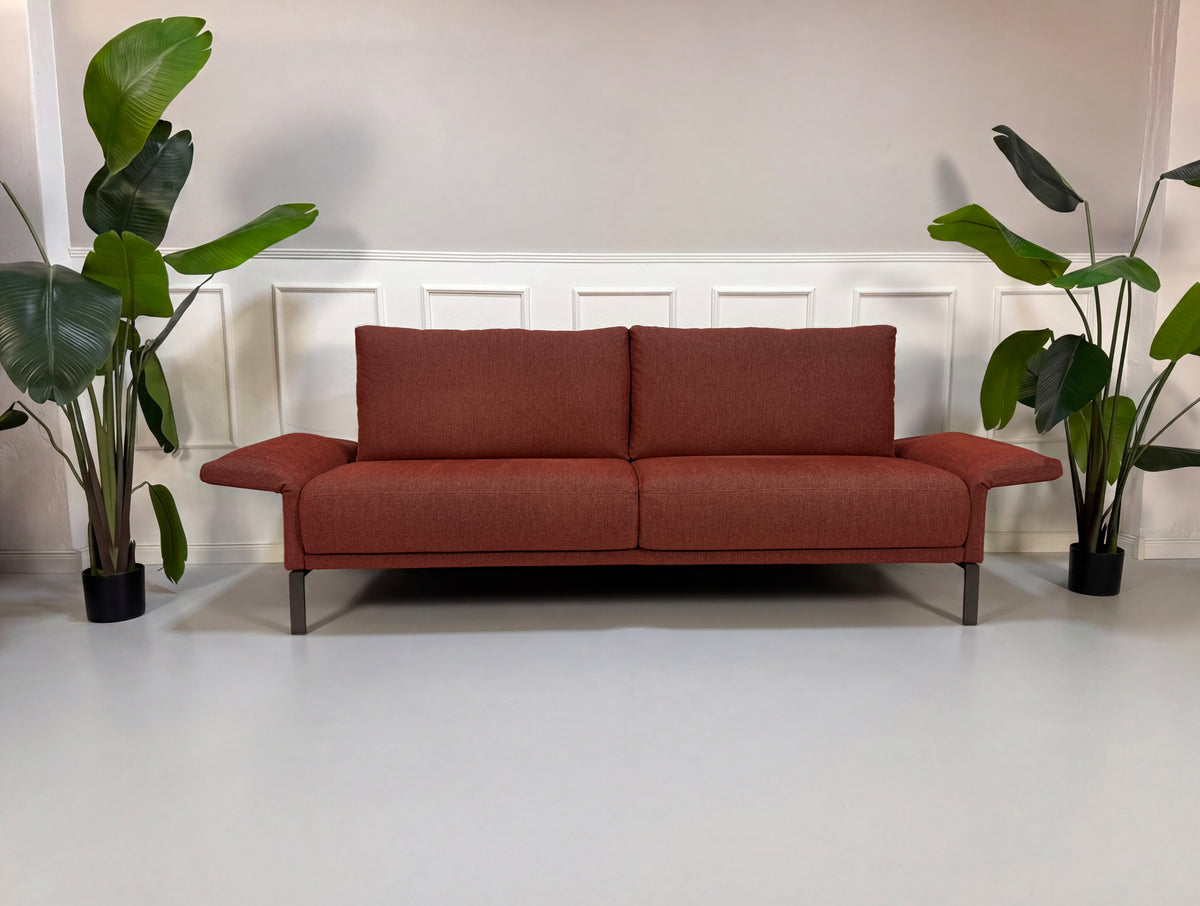 Rolf Benz Cara Designer Dreisitzer Sofa + Sessel Rot Couch – Ansicht 10