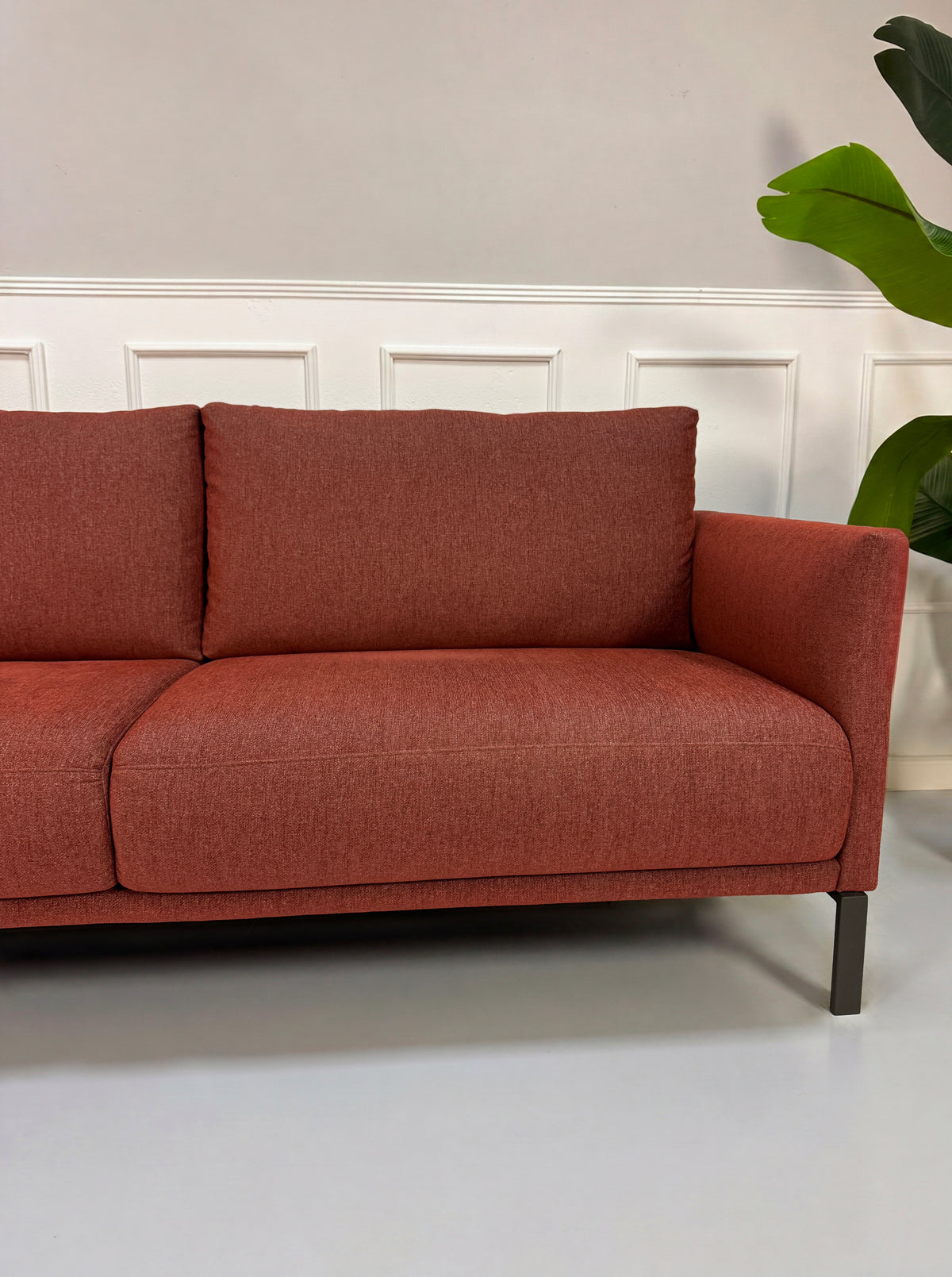 Rolf Benz Cara Designer Dreisitzer Sofa + Sessel Rot Couch – Ansicht 4
