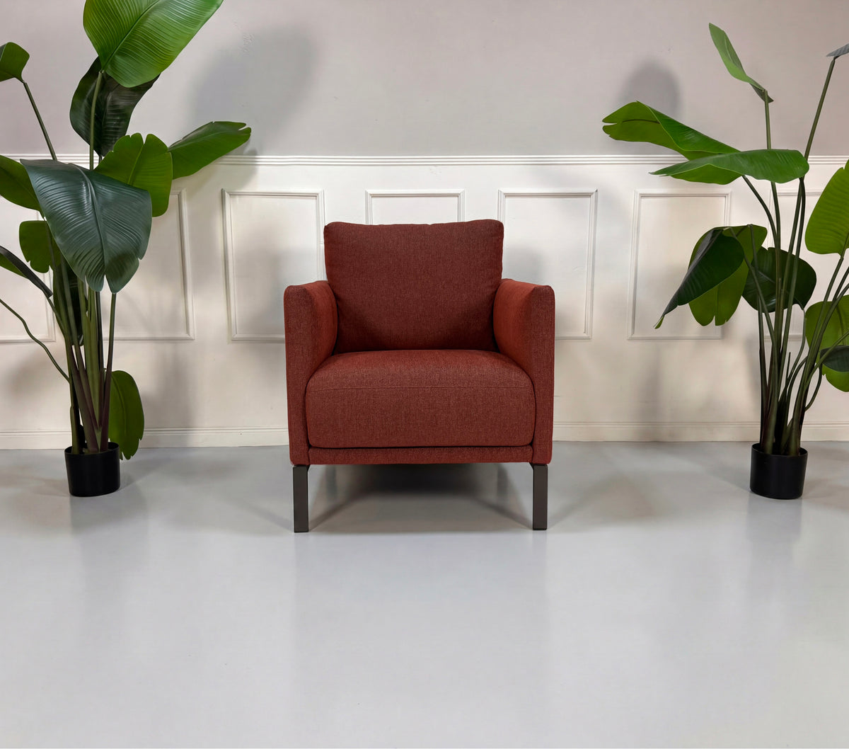Rolf Benz Cara Designer Dreisitzer Sofa + Sessel Rot Couch – Ansicht 8