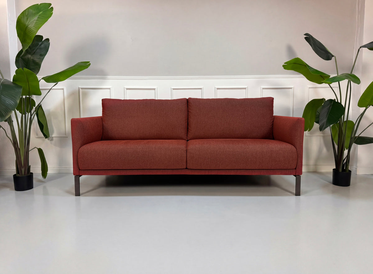 Rolf Benz Cara Designer Dreisitzer Sofa + Sessel Rot Couch – Ansicht 9