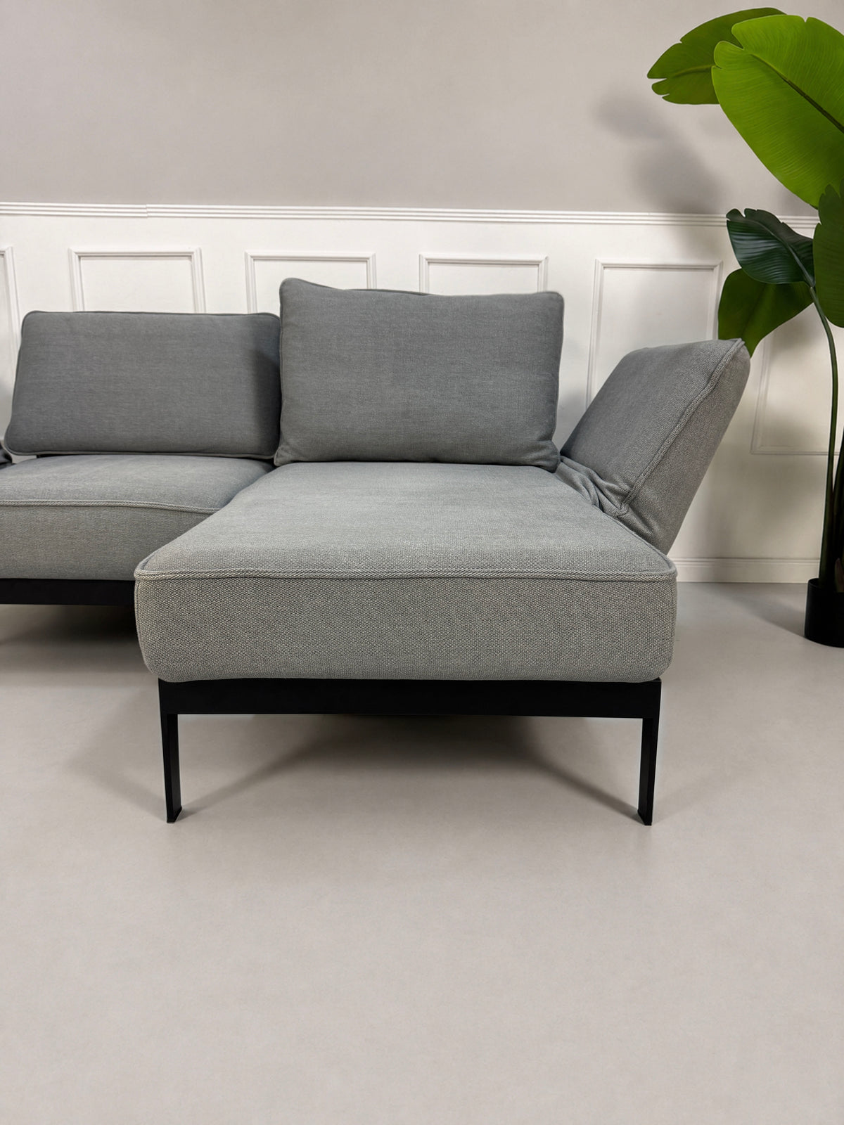 Rolf Benz Mera Ecksofa Grau Stoff Couch – Ansicht 3