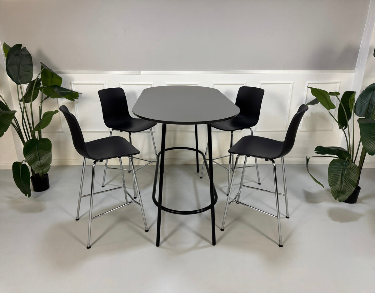 Vitra HAL RE Stool Medium Stuhl Designer Morrison Bar Hocker + Tisch – Ansicht 1