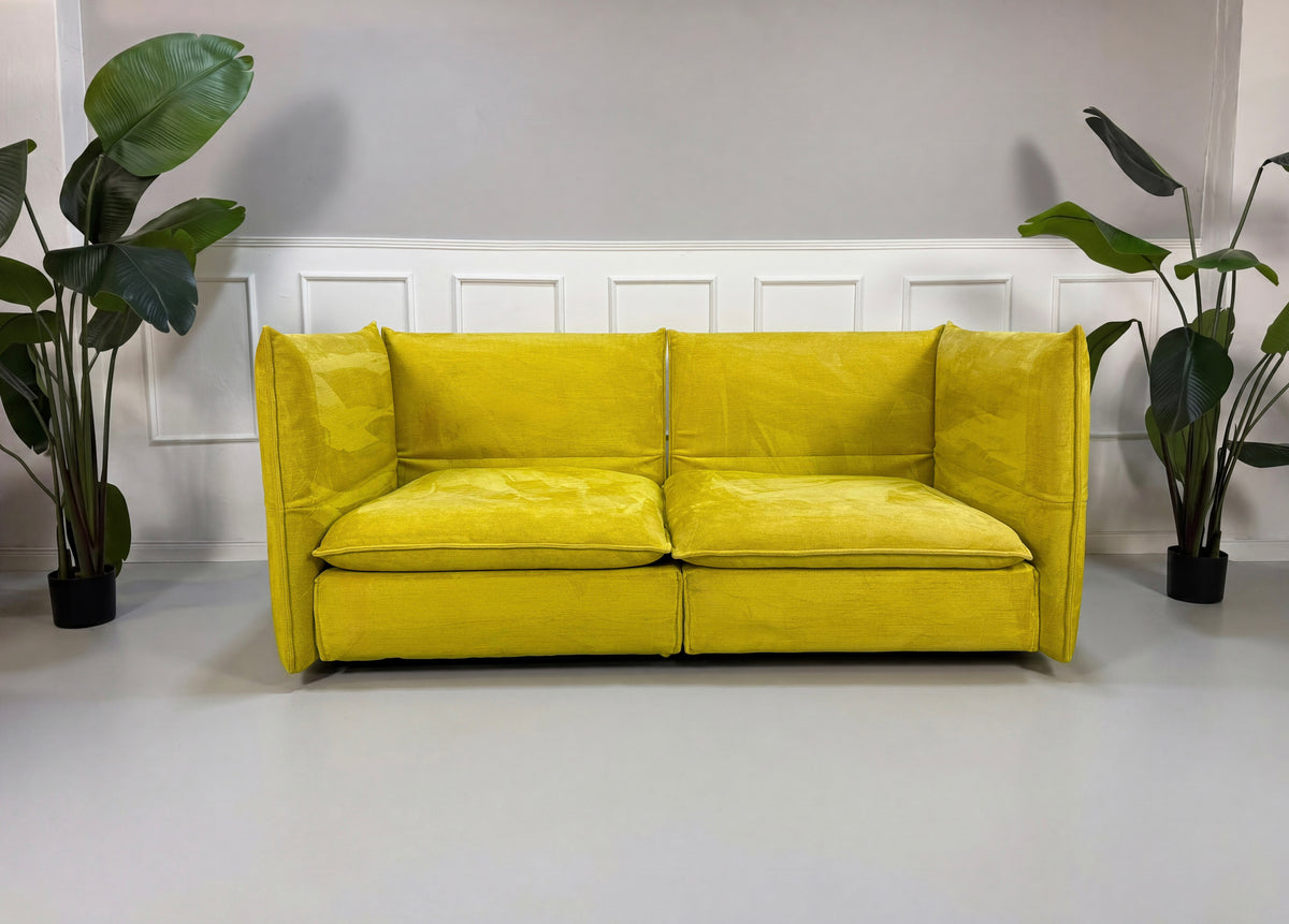 Vitra Mariposa Gelb Designer Sofa 2,5 Sitzer Couch – Ansicht 2
