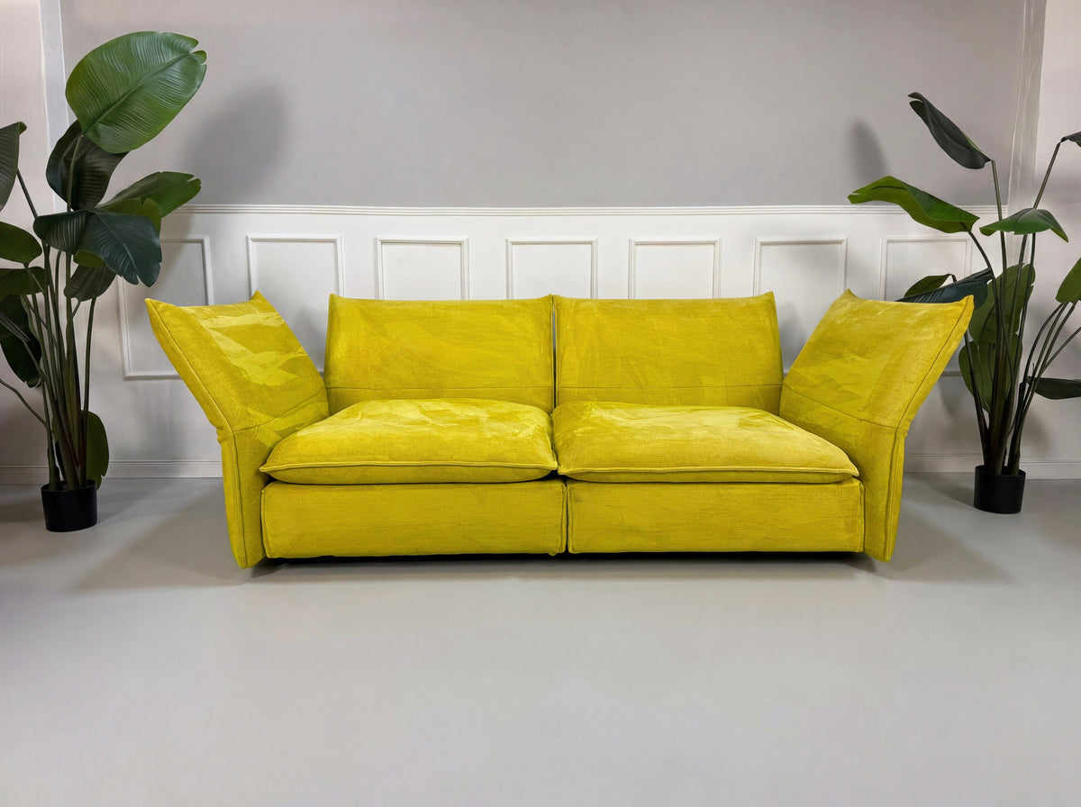 Vitra Mariposa Gelb Designer Sofa 2,5 Sitzer Couch – Ansicht 5